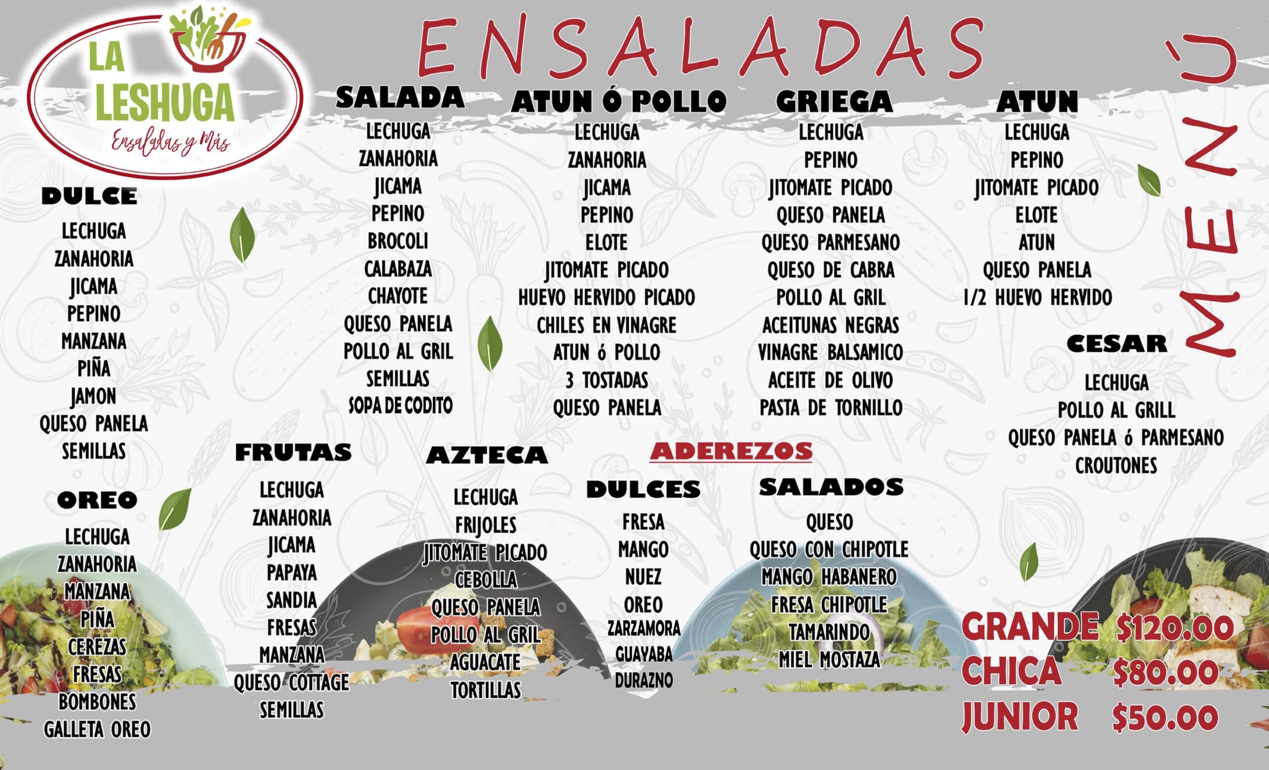 MENU La Leshuga 2023